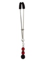 Tweezer Clit Clamp W/Red Beads