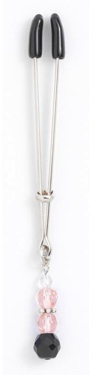 Tweezer Clit Clamp W/Pink Beads