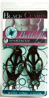 Black Butterfly Clamp WithLink Chain