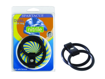 Dual Ring C Ring Black Nitrile