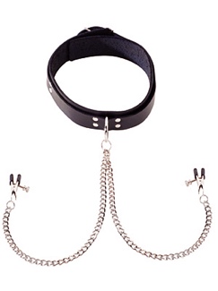 Collar With Attached Nipple Clamps