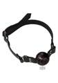 1 3/4 Black Ball Gag WithD Ring