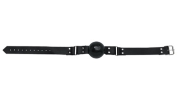1 3/4In Black Ball Gag WithBuckle
