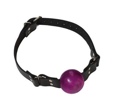 1 3/4 Purple Ball Gag With Buckle