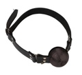 2in Black Ball Gag W/D Rings