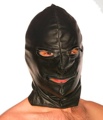 Leather Hood W/ Zip Eyes/Mouth